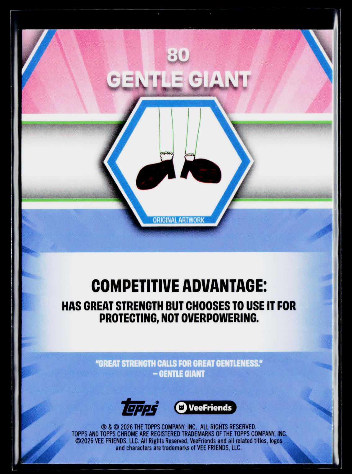 2026 Topps Chrome VeeFriends #80 Gentle Giant