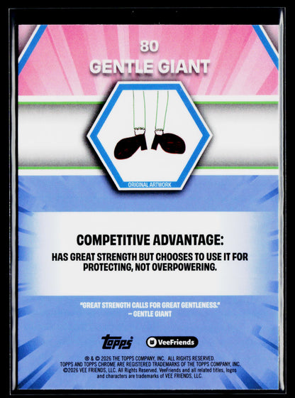 2026 Topps Chrome VeeFriends #80 Gentle Giant