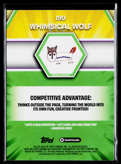 2026 Topps Chrome VeeFriends #190 Whimsical Wolf