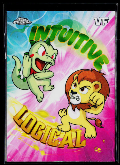 2026 Topps Chrome VeeFriends BB6 Intuitive Iguana Logical Lion Balance Battles