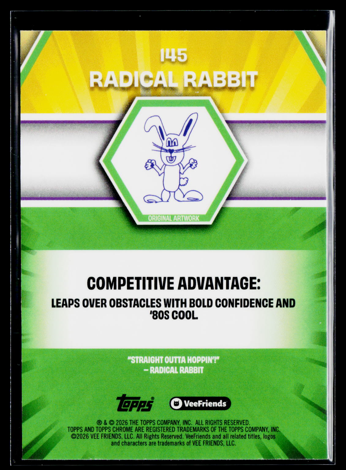 2026 Topps Chrome VeeFriends #145 Radical Rabbit