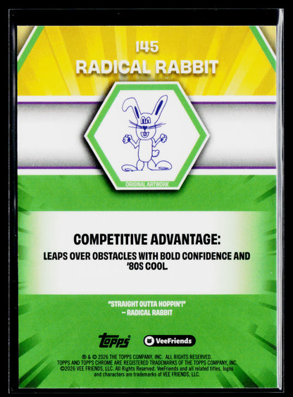 2026 Topps Chrome VeeFriends #145 Radical Rabbit
