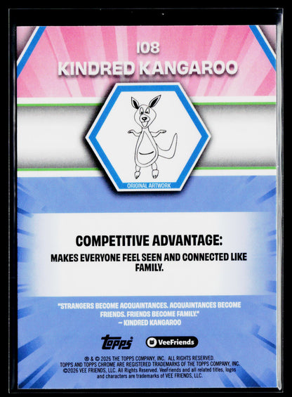 2026 Topps Chrome VeeFriends #108 Kindred Kangaroo