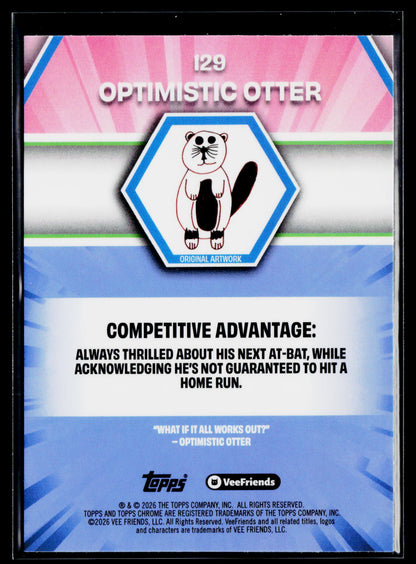 2026 Topps Chrome VeeFriends #129 Optimistic Otter