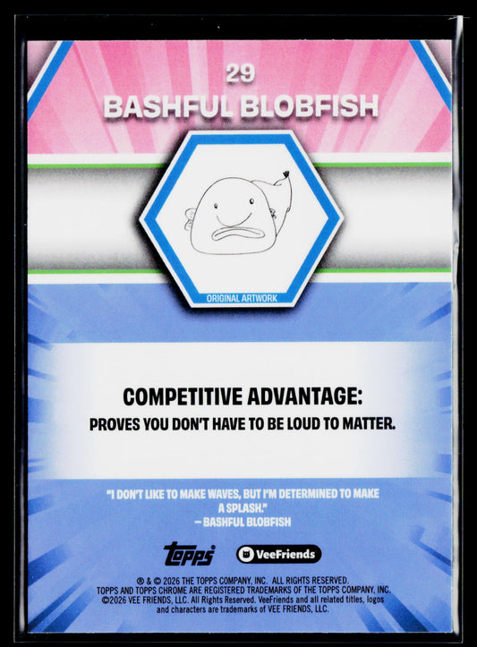 2026 Topps Chrome VeeFriends #29 Bashful Blobfish