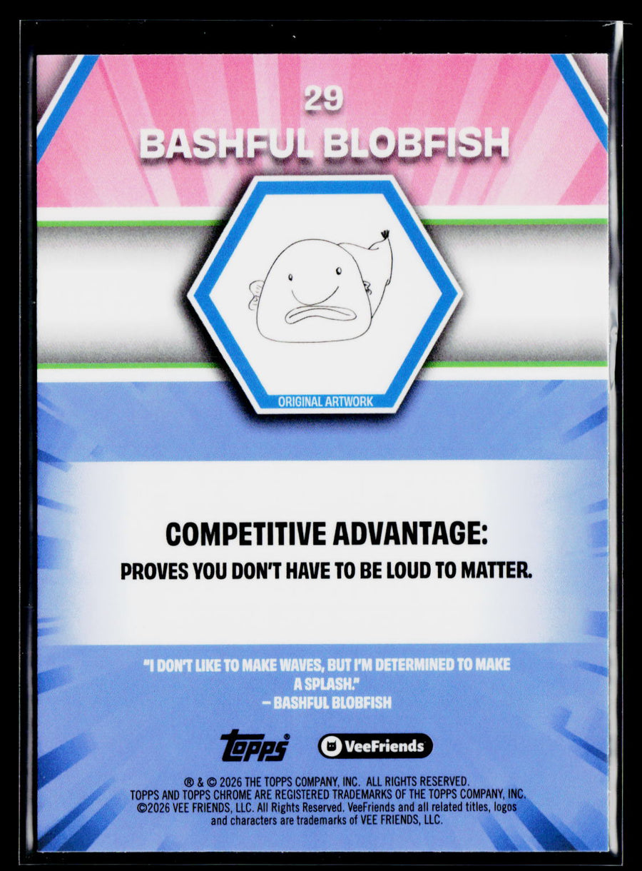 2026 Topps Chrome VeeFriends #29 Bashful Blobfish