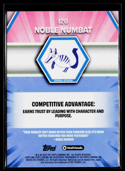 2026 Topps Chrome VeeFriends #126 Noble Numbat