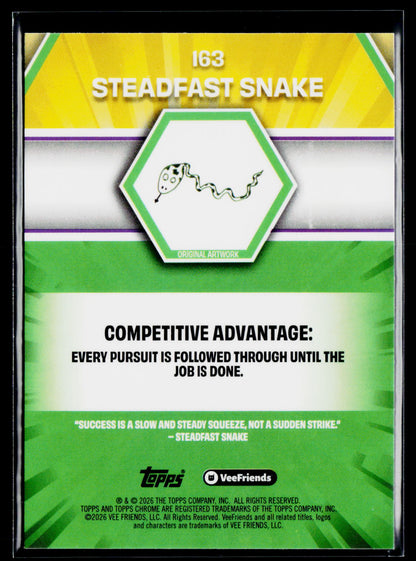 2026 Topps Chrome VeeFriends #163 Steadfast Snake