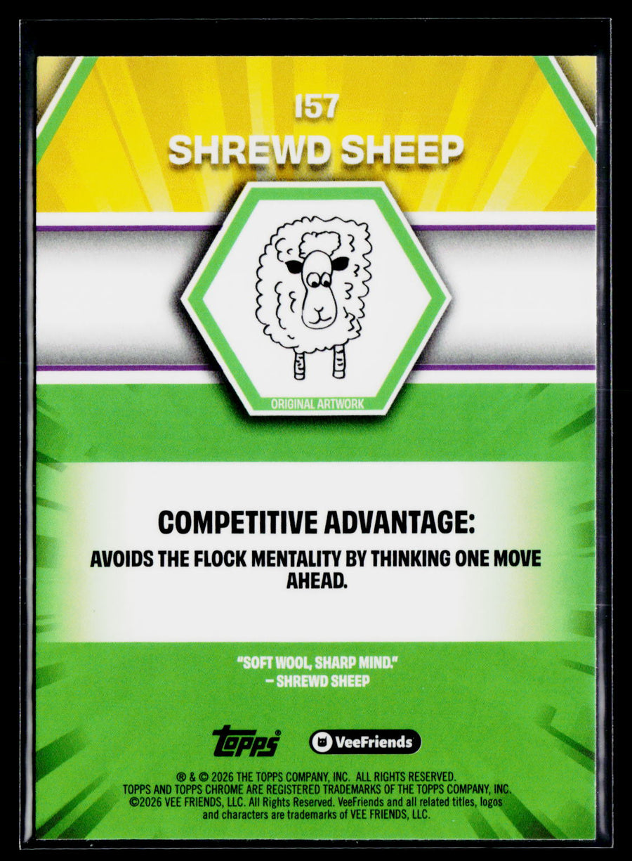 2026 Topps Chrome VeeFriends #157 Shrewd Sheep