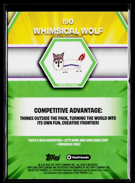 2026 Topps Chrome VeeFriends #190 Whimsical Wolf