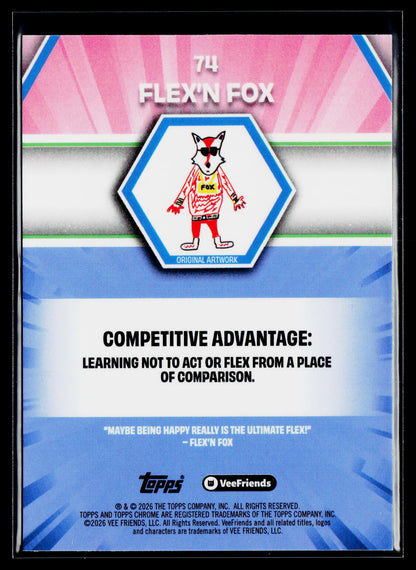 2026 Topps Chrome VeeFriends #74 Flex'n Fox