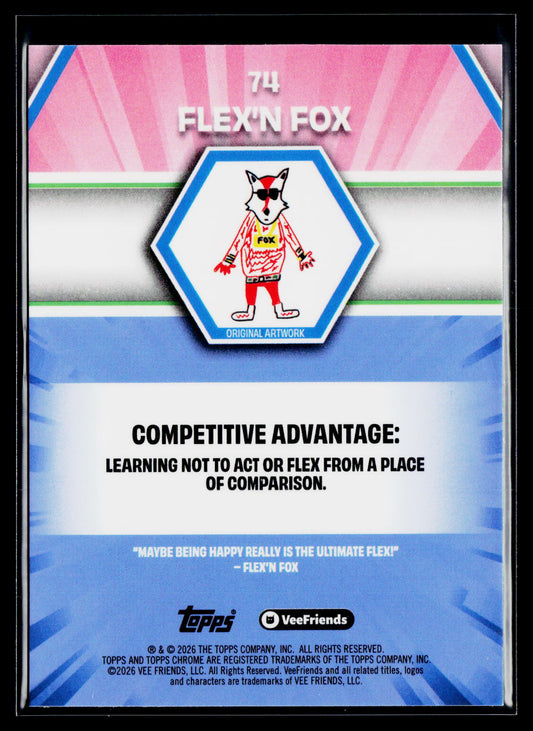 2026 Topps Chrome VeeFriends #74 Flex'n Fox