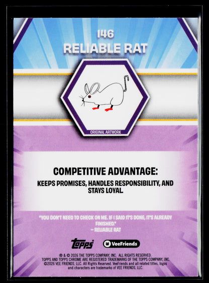 2026 Topps Chrome VeeFriends #146 Reliable Rat