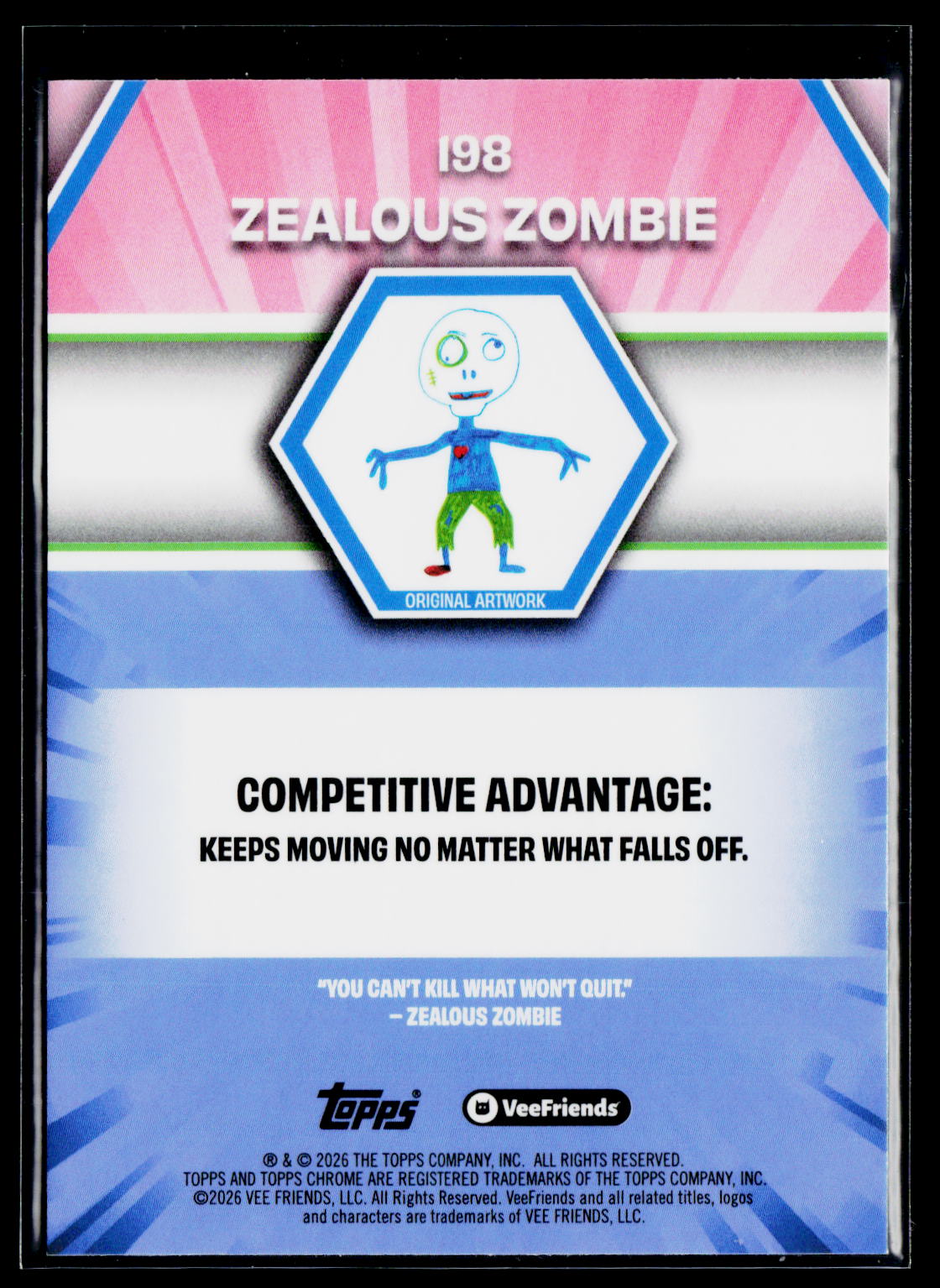 2026 Topps Chrome VeeFriends #198 Zealous Zombie