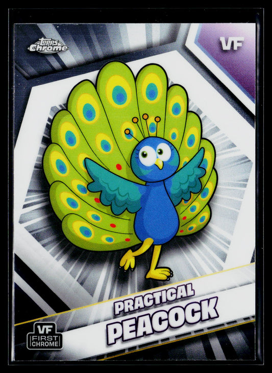 2026 Topps Chrome VeeFriends #140 Practical Peacock