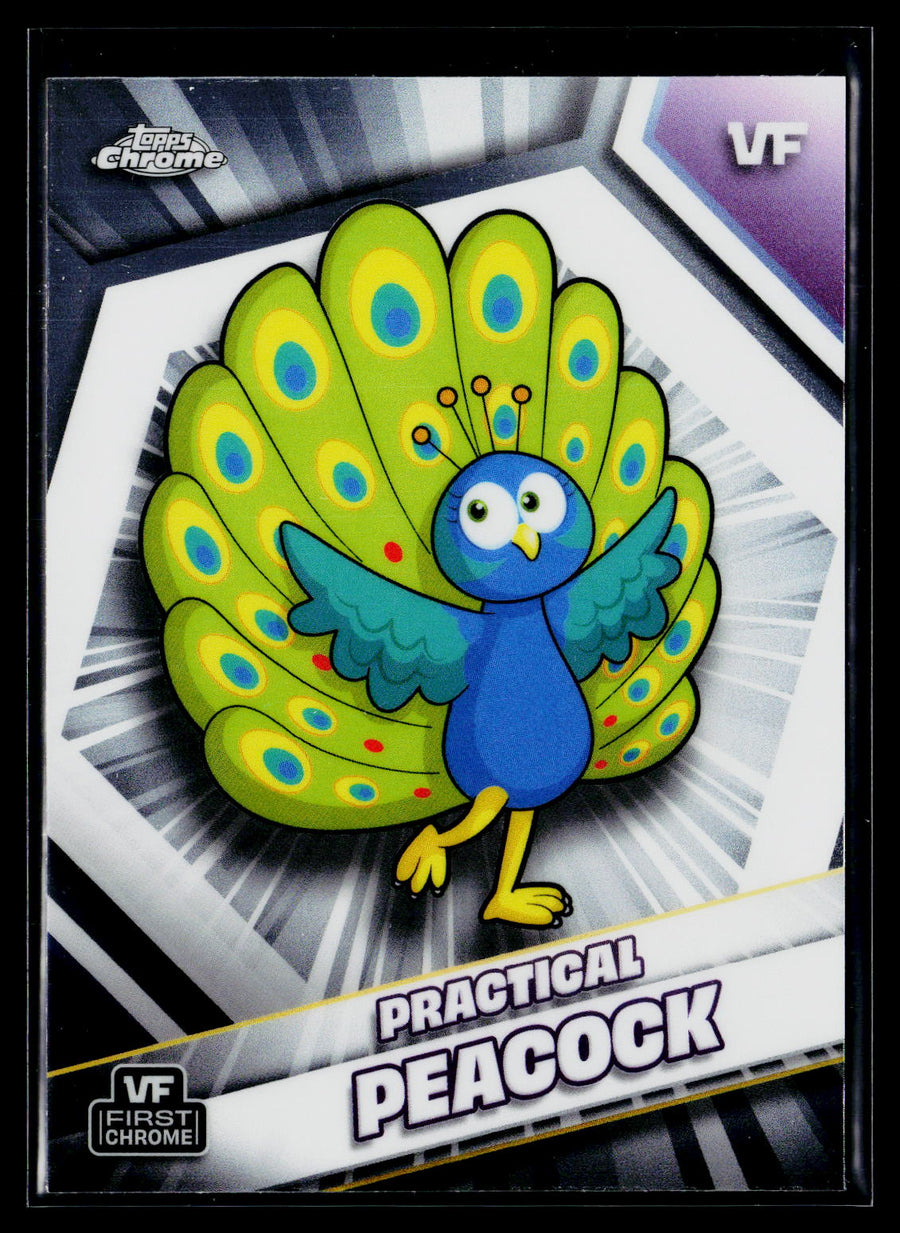 2026 Topps Chrome VeeFriends #140 Practical Peacock