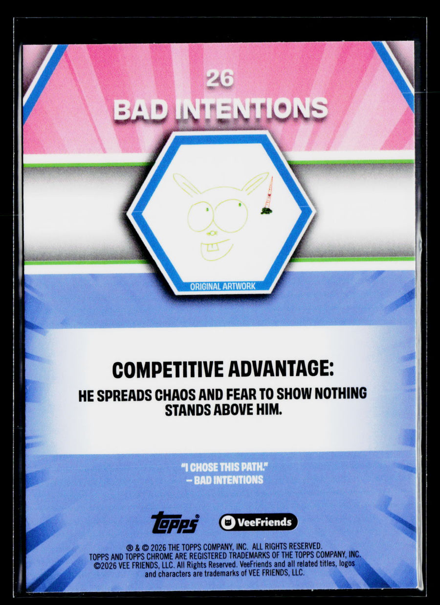 2026 Topps Chrome VeeFriends #26 Bad Intentions