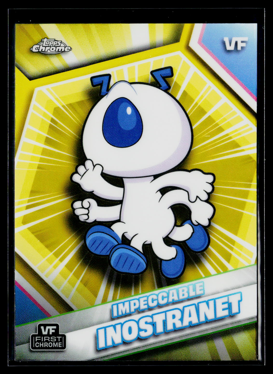 2026 Topps Chrome VeeFriends #102 Impeccable Inostranet Yellow Refractor