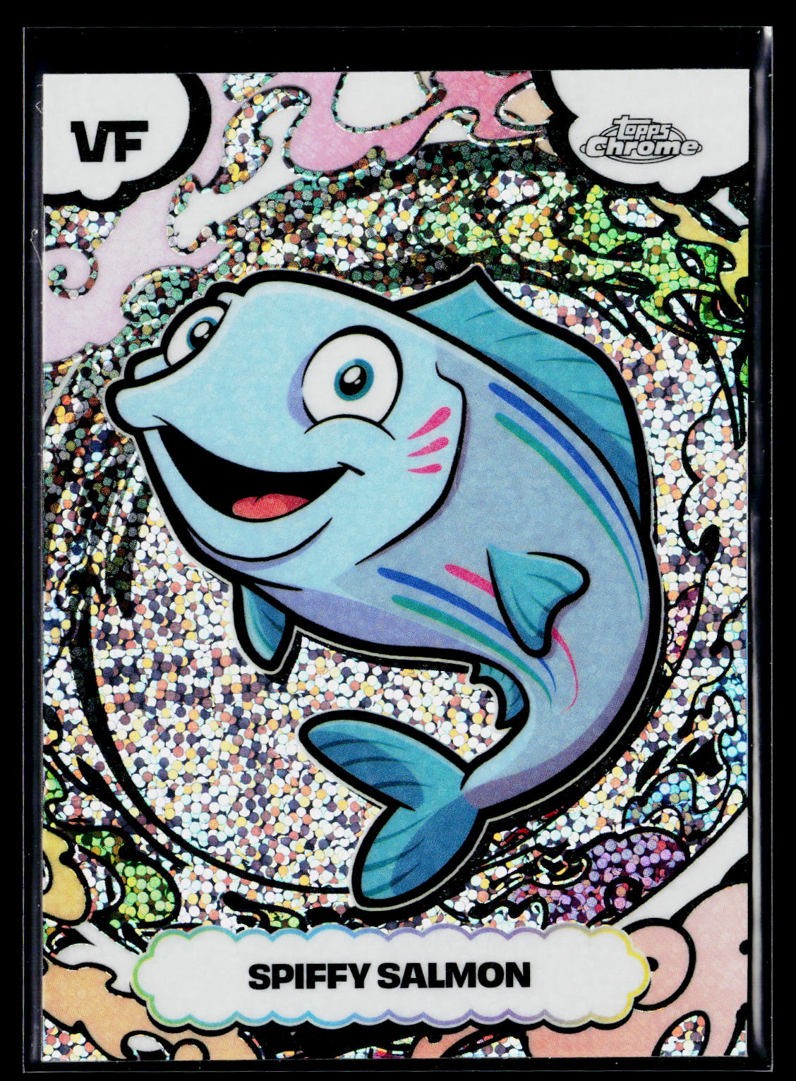 2026 Topps Chrome VeeFriends #SSA-85 Spiffy Salmon Manga Speckle