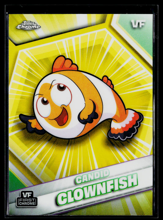 2026 Topps Chrome VeeFriends #42 Candid Clownfish Yellow Refractor