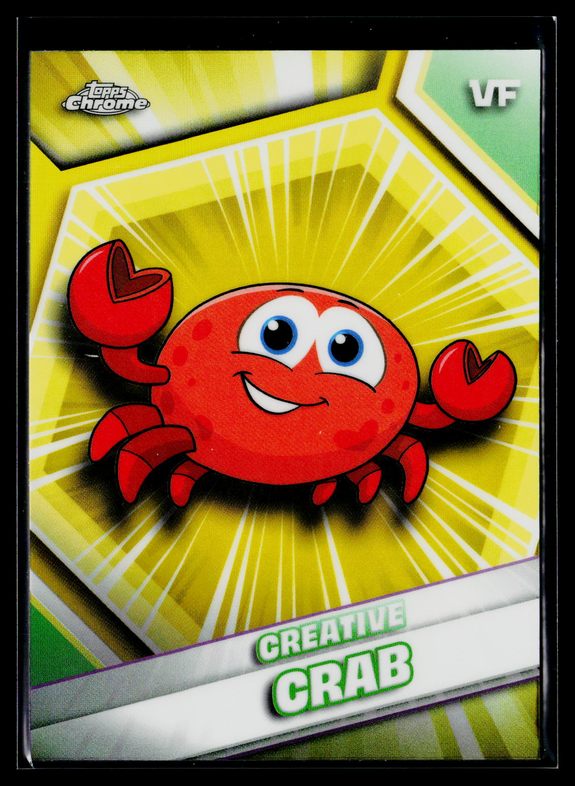 2026 Topps Chrome VeeFriends #60 Creative Crab Yellow Refractor