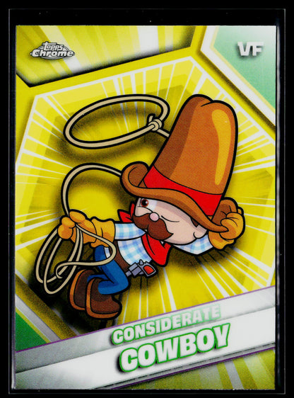 2026 Topps Chrome VeeFriends #54 Considerate Cowboy Yellow Refractor