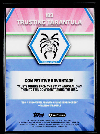 2026 Topps Chrome VeeFriends #183 Trusting Tarantula X-Fractor