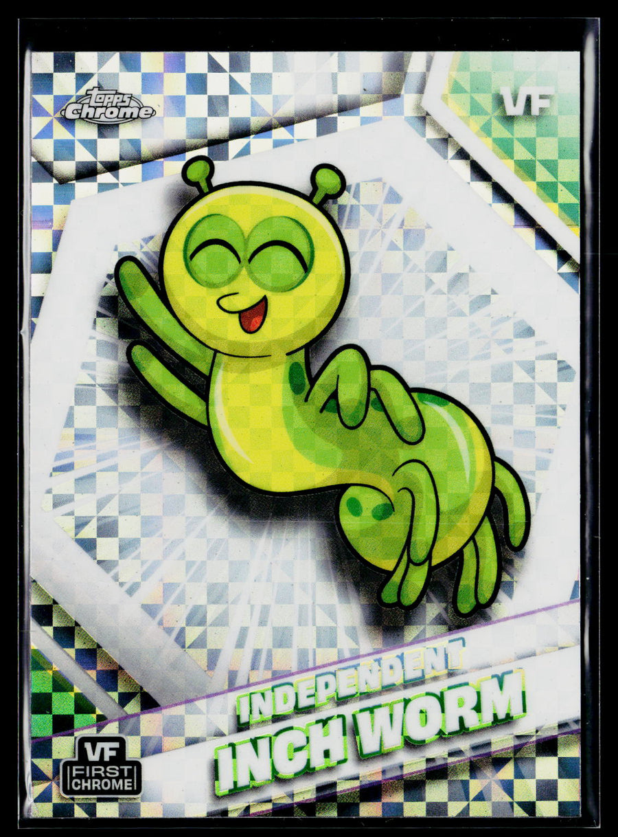2026 Topps Chrome VeeFriends #103 Independent Inch Worm X-Fractor