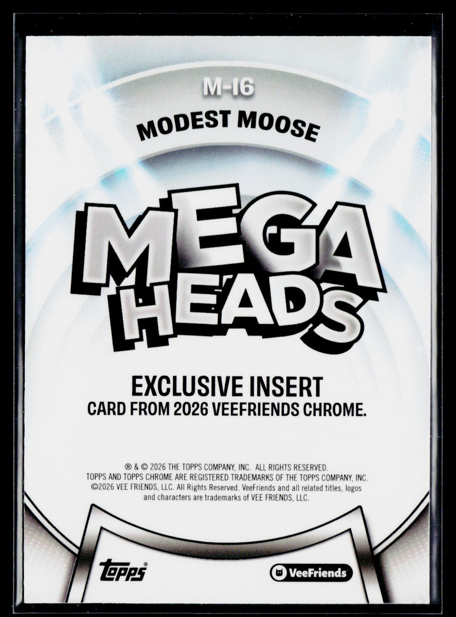 2026 Topps Chrome VeeFriends #M-16 Modest Moose Mega Heads