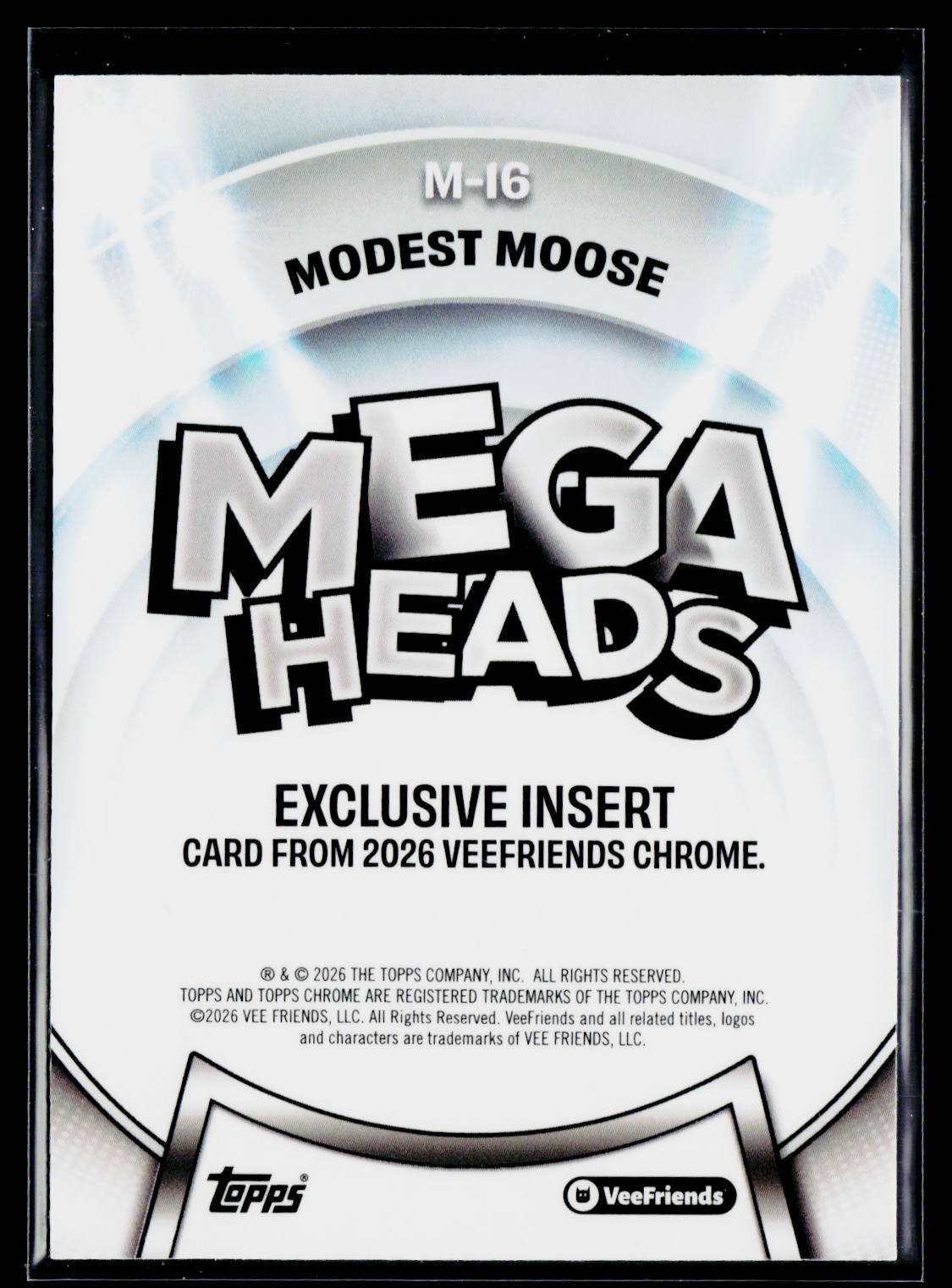 2026 Topps Chrome VeeFriends #M-16 Modest Moose Mega Heads