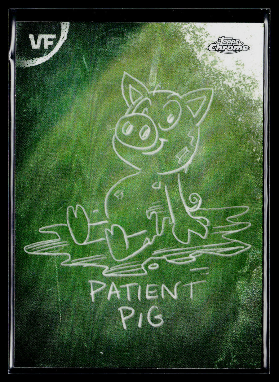 2026 Topps Chrome VeeFriends #C-2 Patient Pig Chalkboard