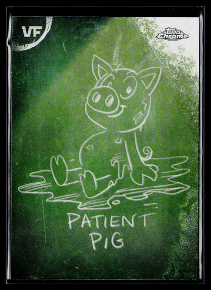 2026 Topps Chrome VeeFriends #C-2 Patient Pig Chalkboard