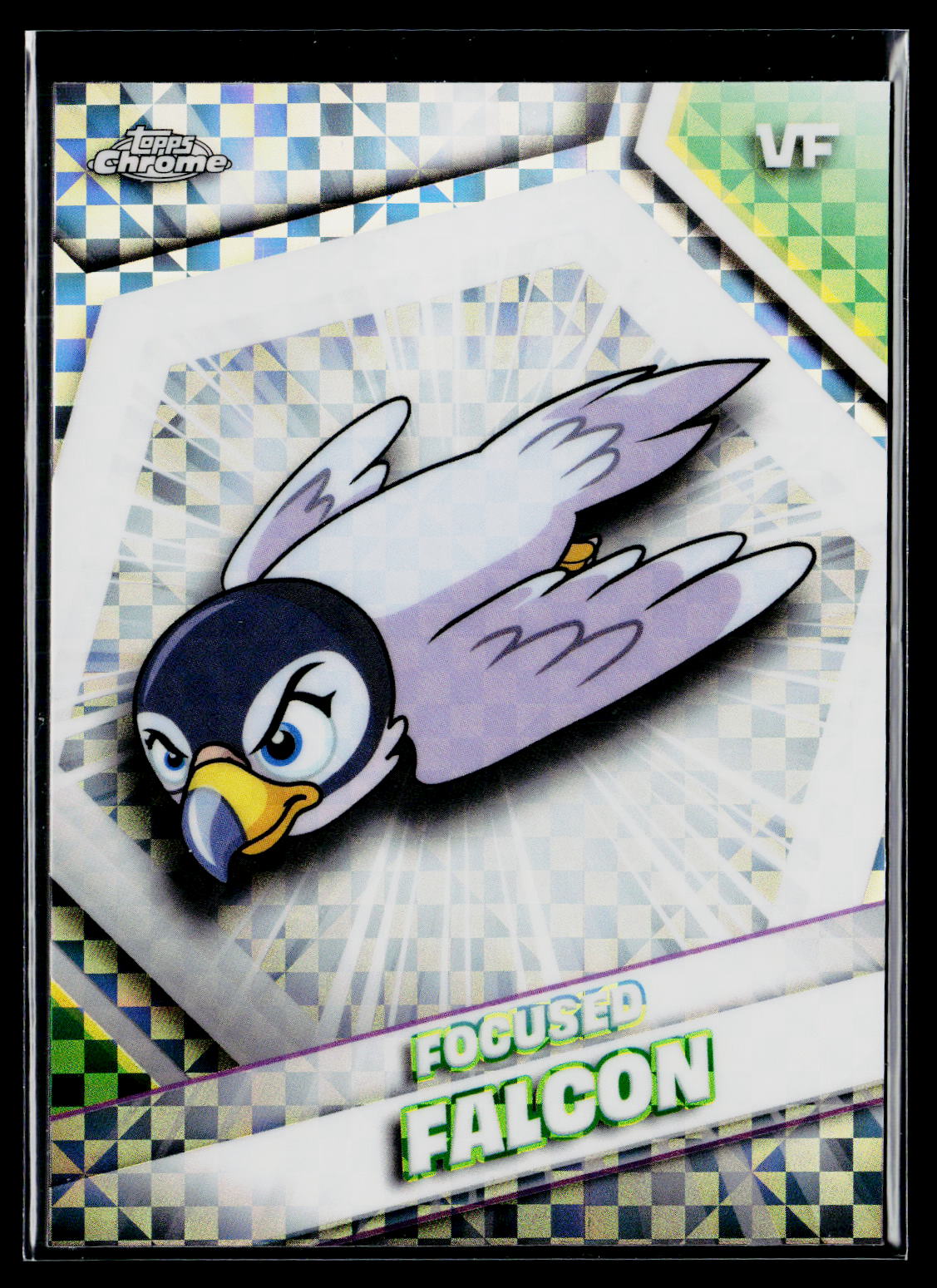 2026 Topps Chrome VeeFriends #75 Focused Falcon X-Fractor