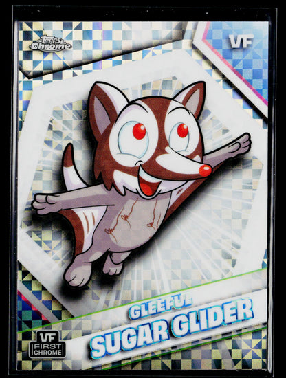 2026 Topps Chrome VeeFriends #83 Gleeful Sugar Glider X-Fractor