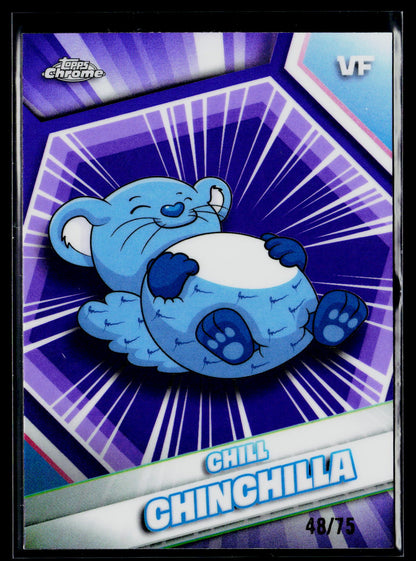 2026 Topps Chrome VeeFriends #47 Chill Chinchilla Purple Refractor /75