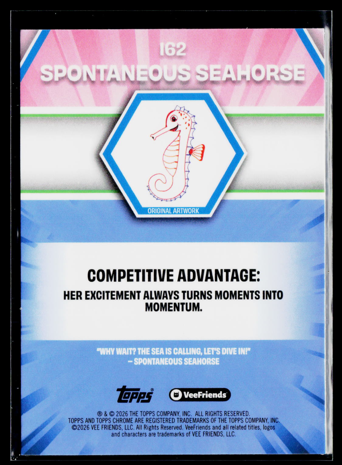 2026 Topps Chrome VeeFriends #162 Spontaneous Seahorse