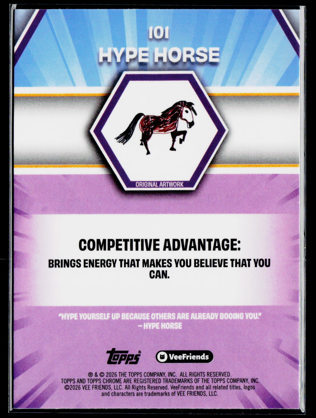 2026 Topps Chrome VeeFriends #101 Hype Horse