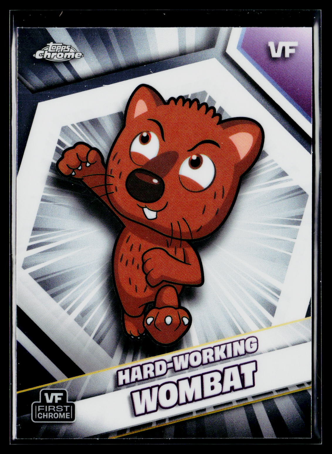 2026 Topps Chrome VeeFriends #91 Hard-Working Wombat