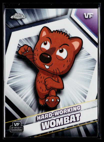 2026 Topps Chrome VeeFriends #91 Hard-Working Wombat