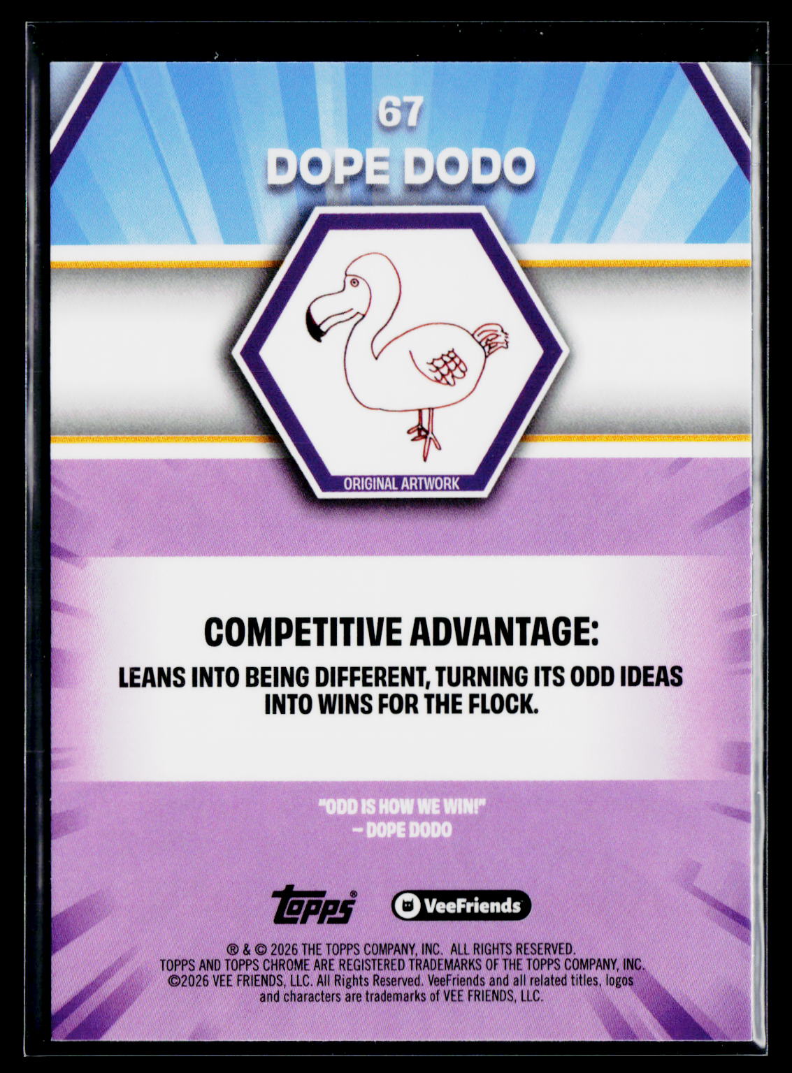 2026 Topps Chrome VeeFriends #67 Dope Dodo