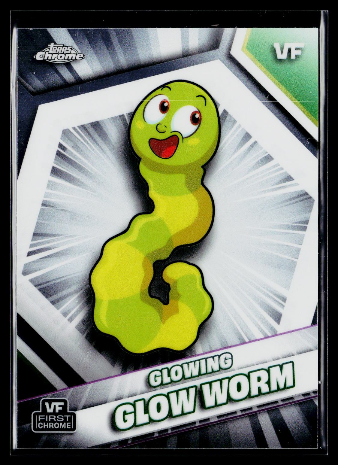 2026 Topps Chrome VeeFriends #84 Glowing Glow Worm