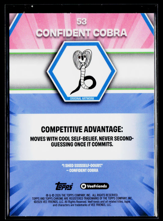 2026 Topps Chrome VeeFriends #53 Confident Cobra