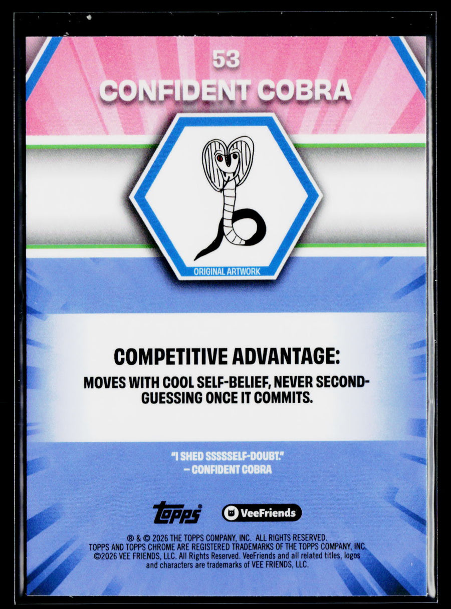 2026 Topps Chrome VeeFriends #53 Confident Cobra