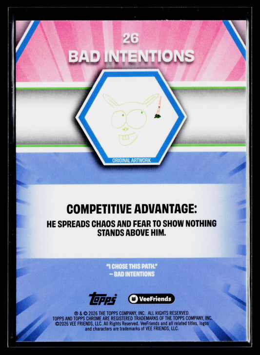 2026 Topps Chrome VeeFriends #26 Bad Intentions