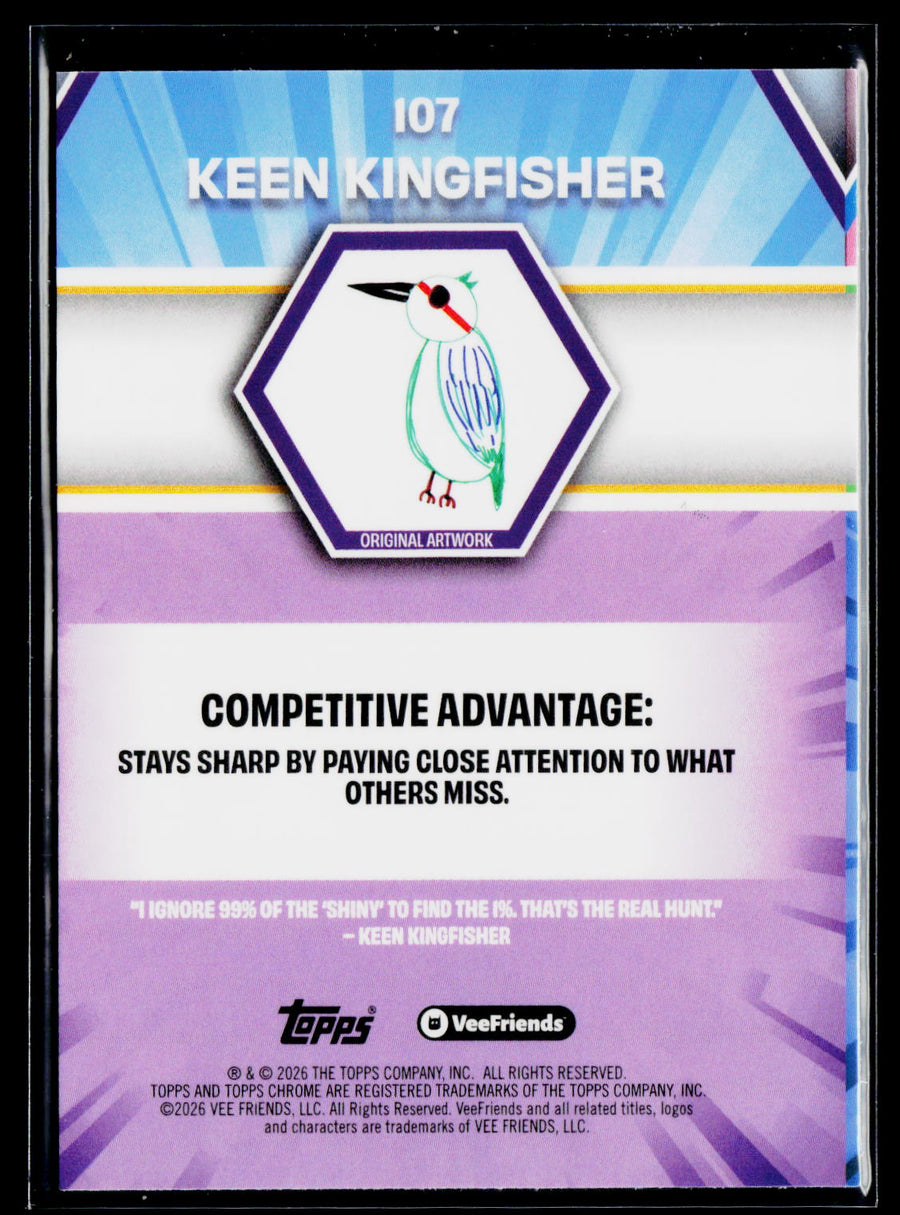 2026 Topps Chrome VeeFriends #107 Keen Kingfisher
