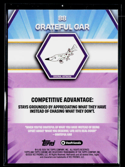 2026 Topps Chrome VeeFriends #88 Grateful Gar