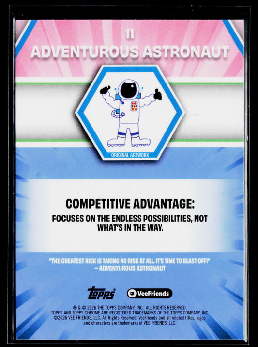 2026 Topps Chrome VeeFriends #11 Adventurous Astronaut