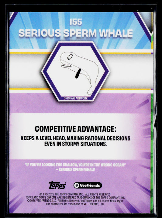 2026 Topps Chrome VeeFriends #155 Serious Sperm Whale