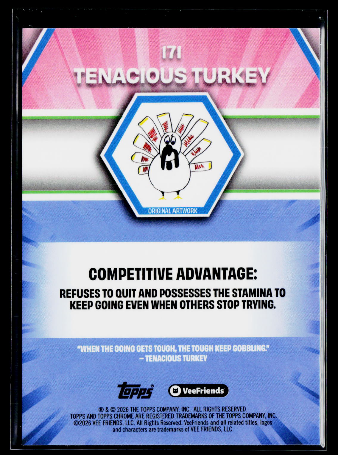 2026 Topps Chrome VeeFriends #171 Tenacious Turkey