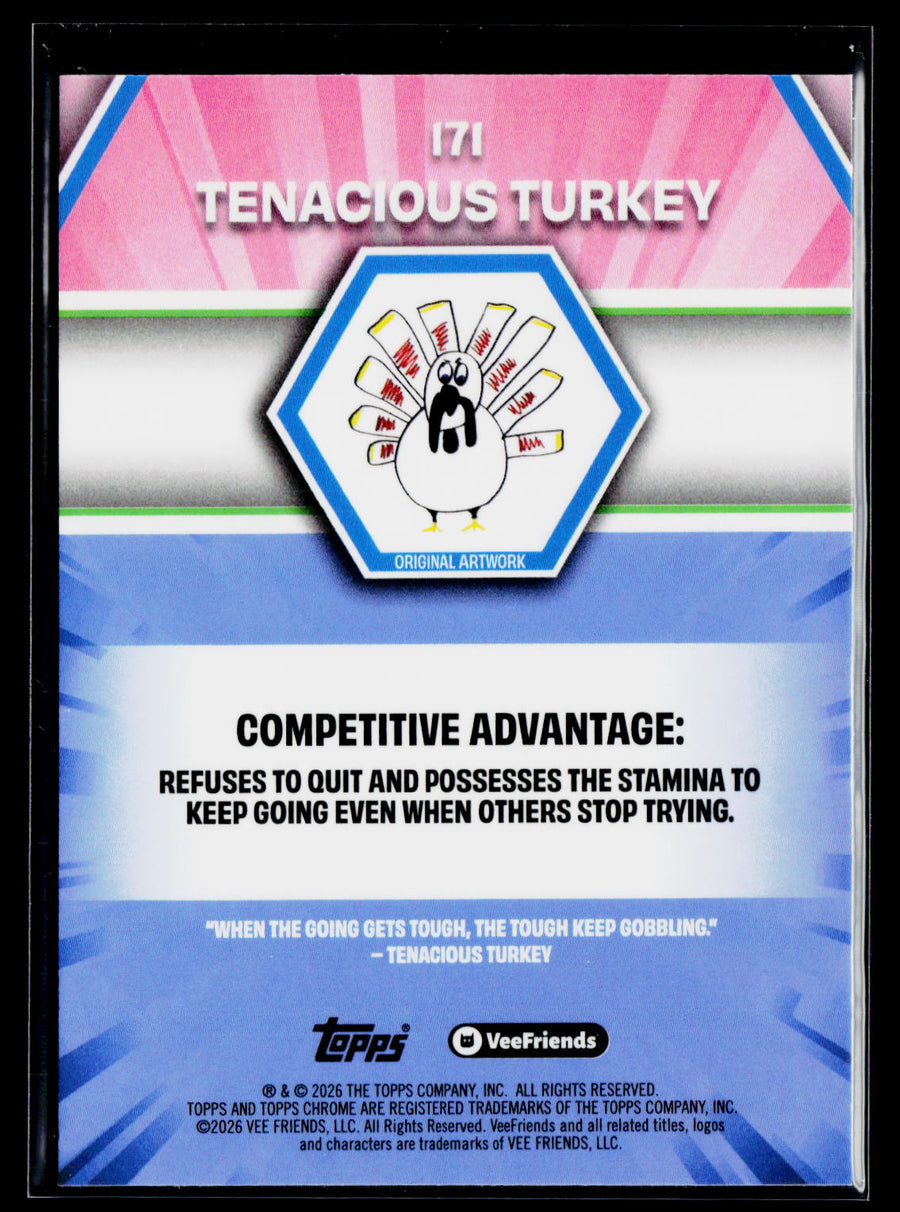 2026 Topps Chrome VeeFriends #171 Tenacious Turkey